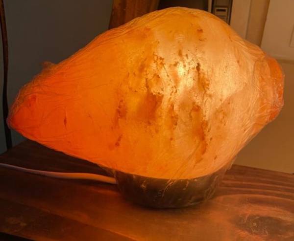 rock salt lamp